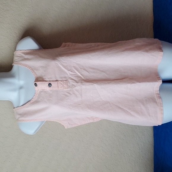 Large pink sleeveless tank top 100% Cotton GinTonic VTG - Picture 1 of 8